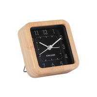 WECKER Bambusgehäuse Neat 9/9 cm - Schwarz, Naturmaterialien (9/9/4.3cm)