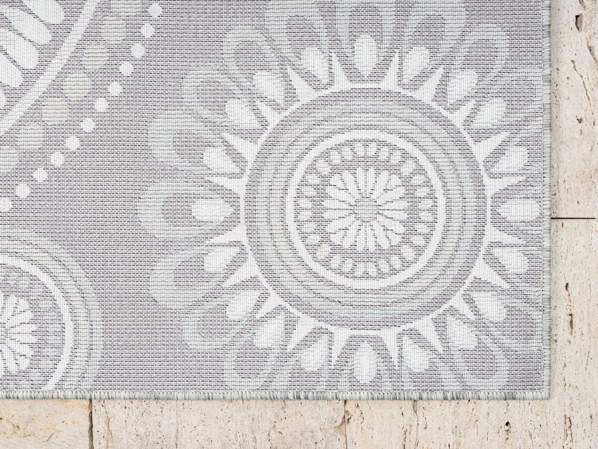 OUTDOORTEPPICH Reed II Hellgrau,Silberfarben,Anthrazit 80/150 cm - Hellgrau, Textil (80/150cm) - My-Rug