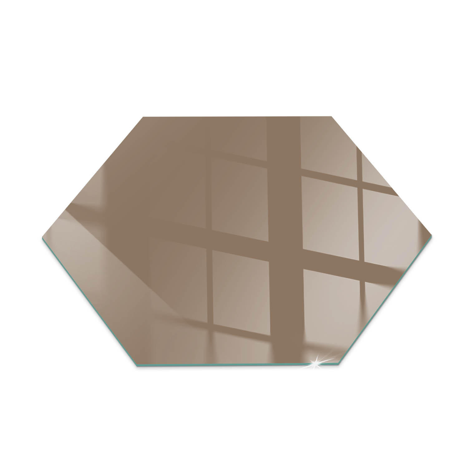 ArtPrintCave Glasplatte Braun 40x40x0.4 cm