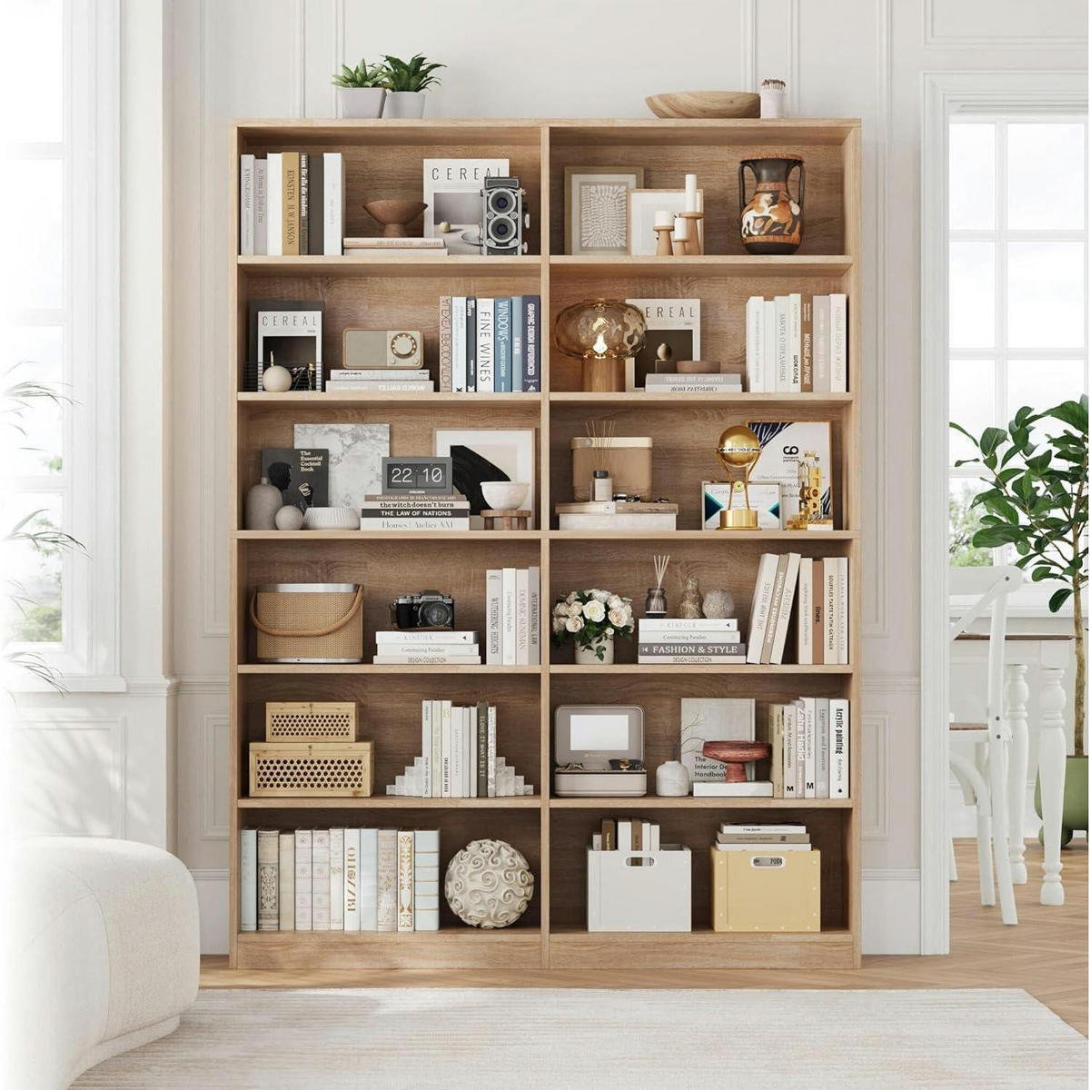 BÜCHERREGAL 120 x 30 x 188,7 cm Eiche - Braun, Holzwerkstoff (120/188.7/30cm)