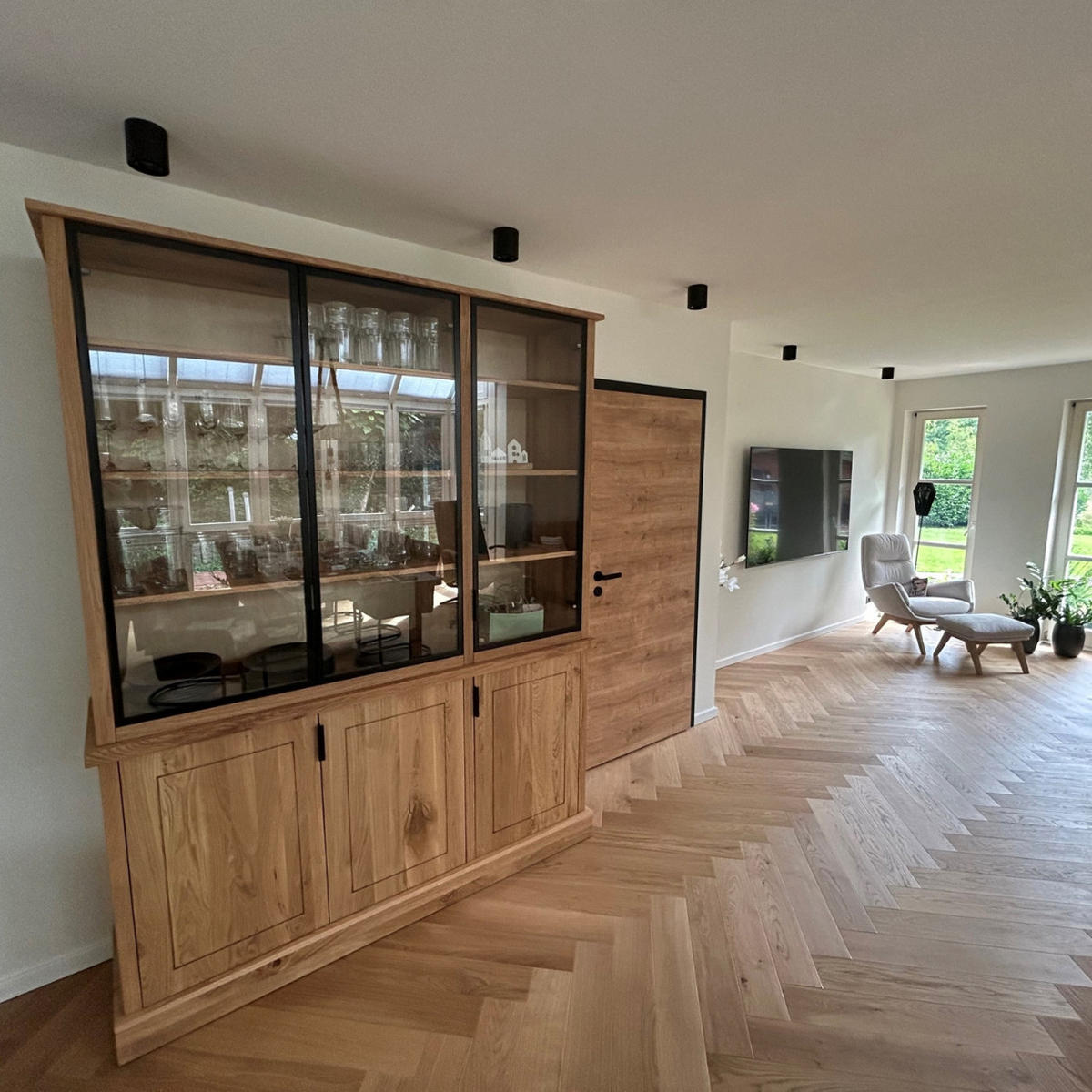 ANRICHTE aus Massivholz zum Esszimmer MARINO - Eichefarben, Holz (170/220/45cm) - Rawood Furniture