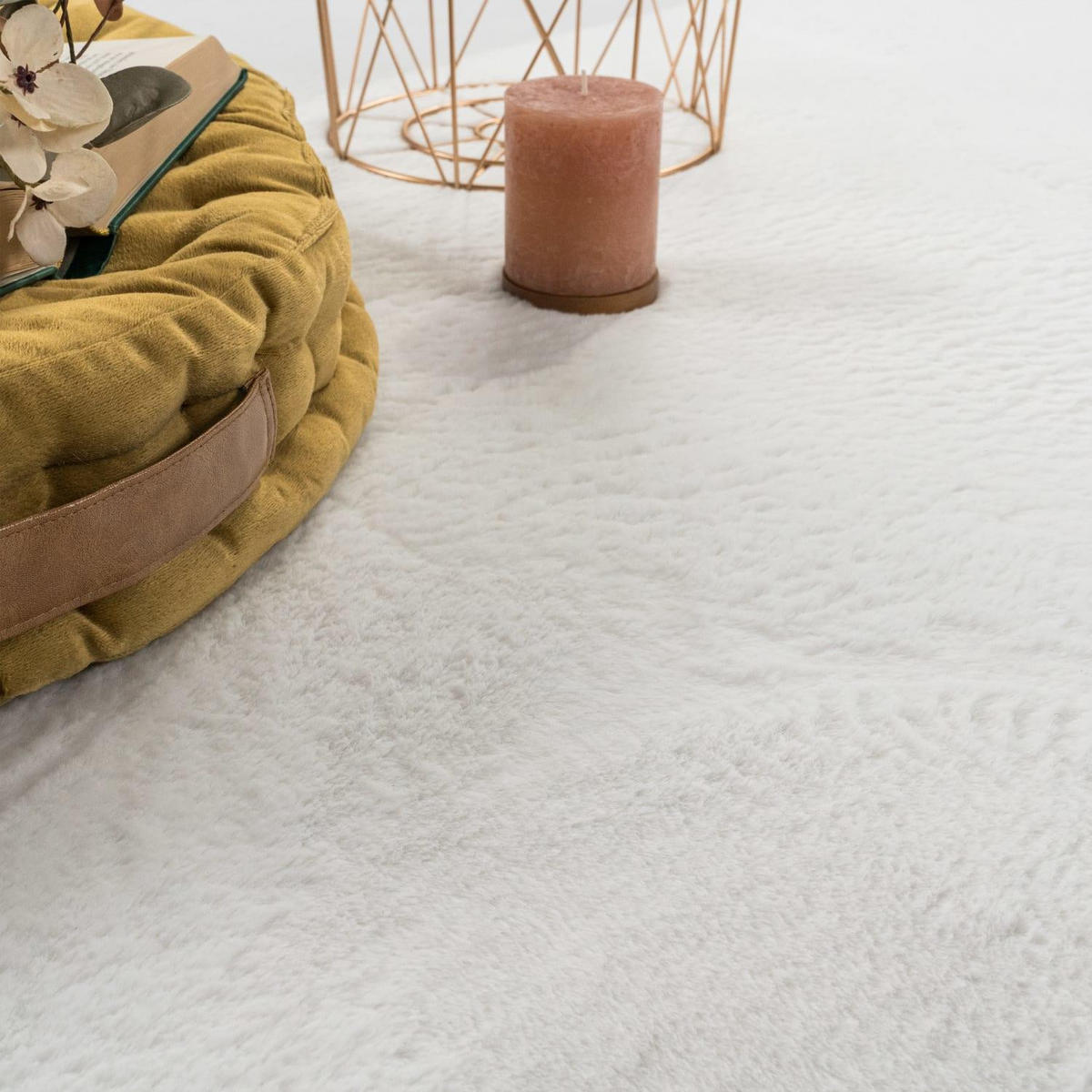 HOCHFLORTEPPICH 200/280 SOFT 380 - Weiß, Kunststoff (200/280cm) - Paco Home