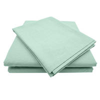 BETTWÄSCHE Stone Washed mintgrün 155/220 cm 100% Baumwolle Used-Effekt mit Stehsaum - Mintgrün, Textil (155/220cm) - wometo