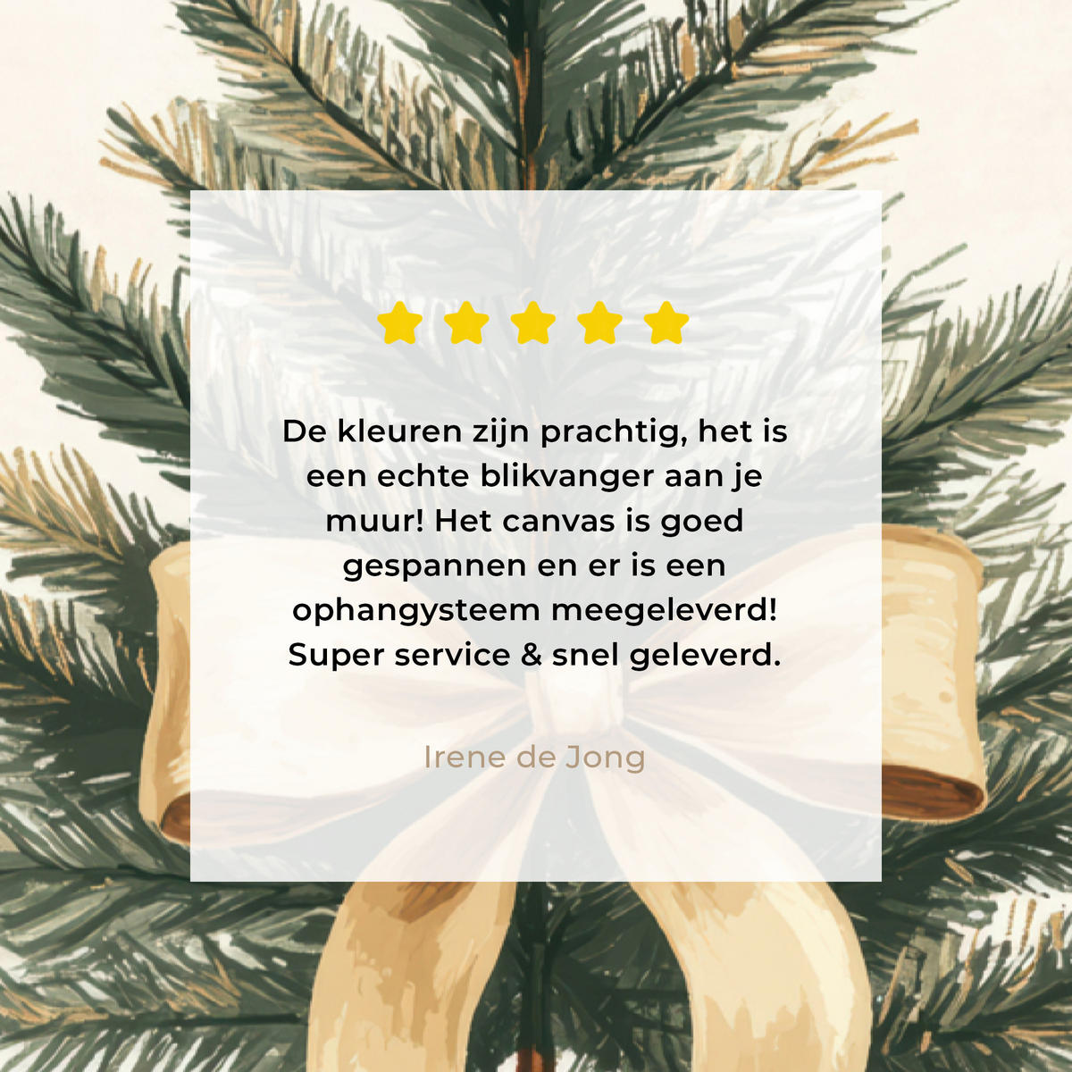 LEINWANDBILD Weihnachtsbaum - Weihnachten - Frohe Weihnachten - Beige Wanddeko 40x60 cm - Sandfarben, Textil (40/60cm) - MuchoWow