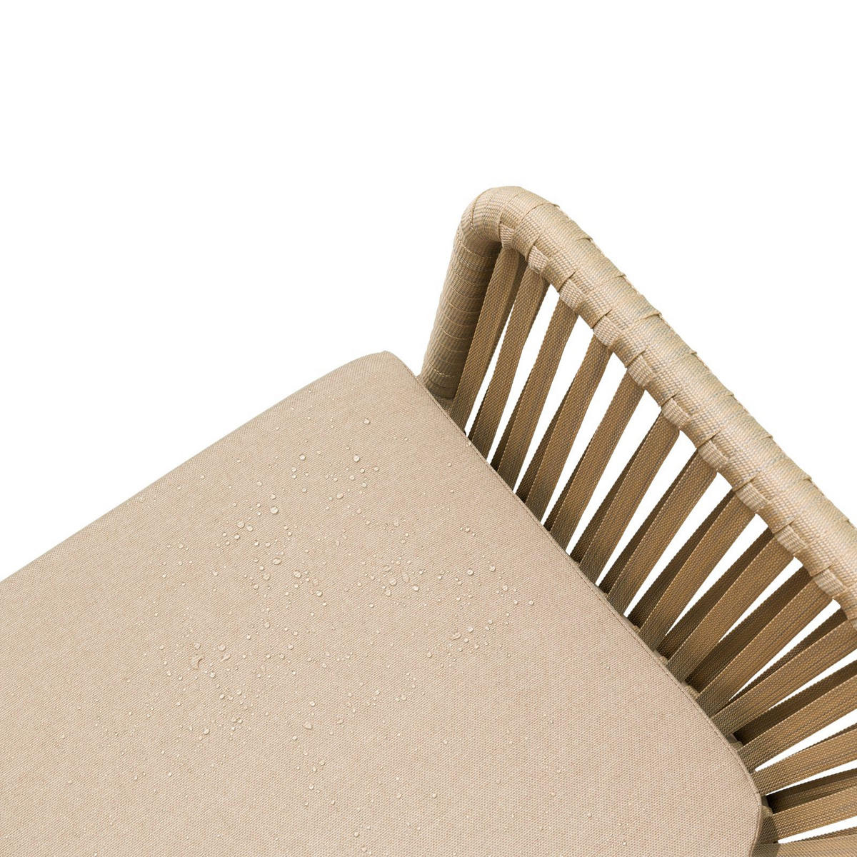 GARTENSTÜHLE AFUERA 6ER-SET - Braun, Textil/Metall (56/85/59cm) - IDIMEX