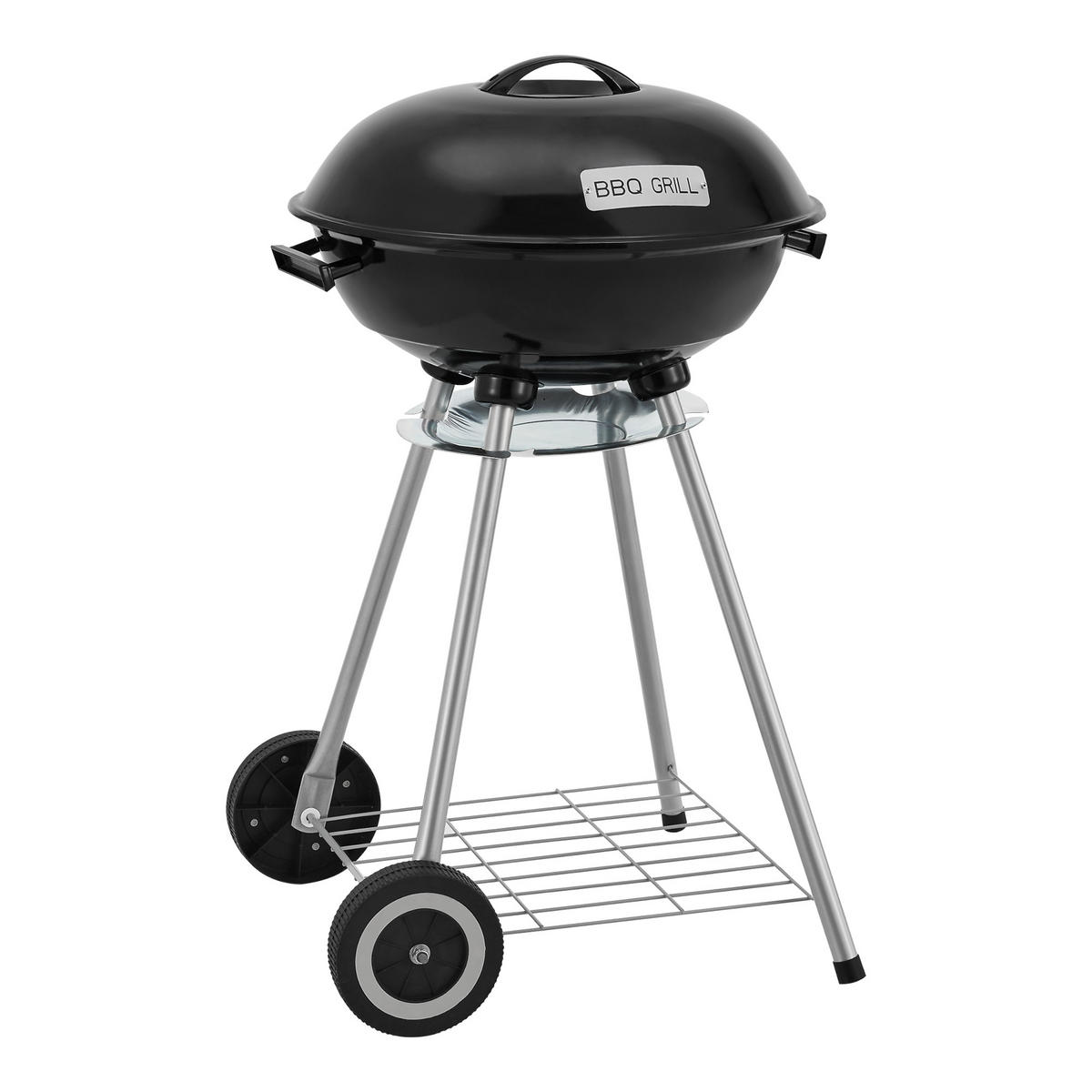 RUNDGRILL Apricena - Schwarz, Metall (80cm) - casa.pro