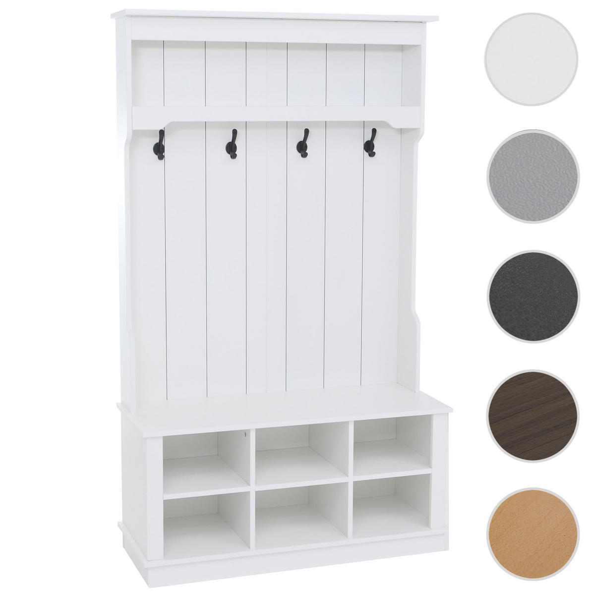 GARDEROBE Weiß - Weiß, Holz (100/170/39cm) - MCW