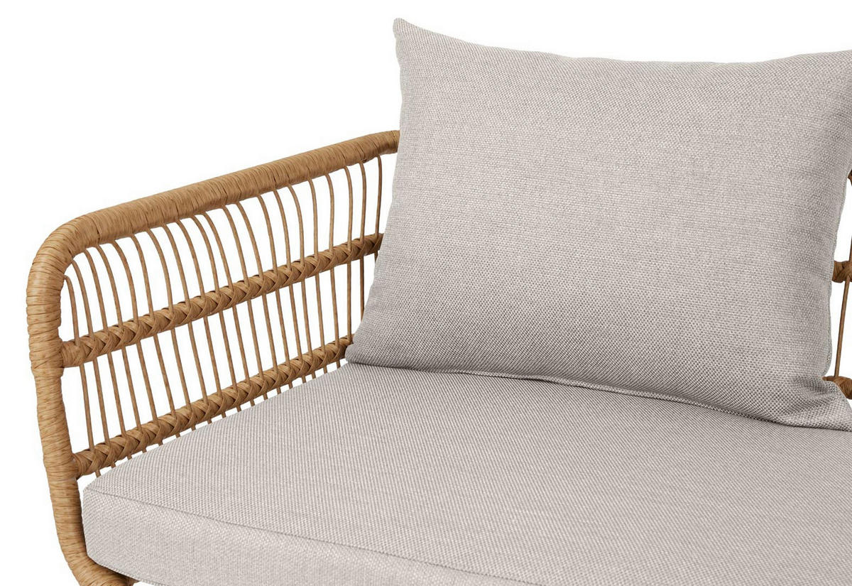 GARTENSOFA Beige - Beige, Holzwerkstoff (141/65/72cm) - ebuy24