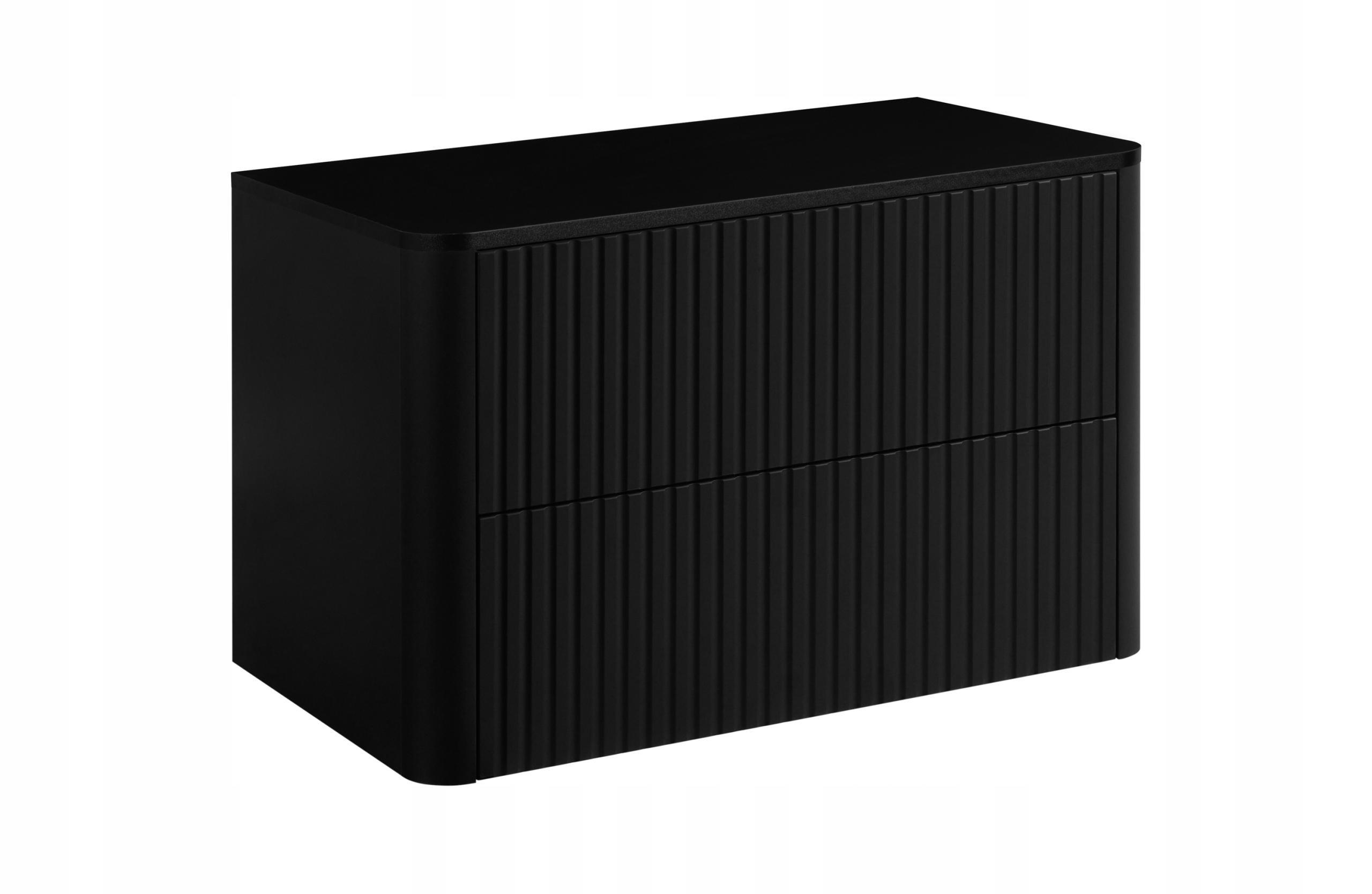 Rodan Waschbeckenunterschrank Schwarz 80x48.4x43.7 cm