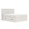 BOXSPRINGBETT Rosabel Beige 140/200 cm mit Matratze und Topper - Beige/Schwarz, Holz/Holzwerkstoff (140/200cm) - Maison de Reve