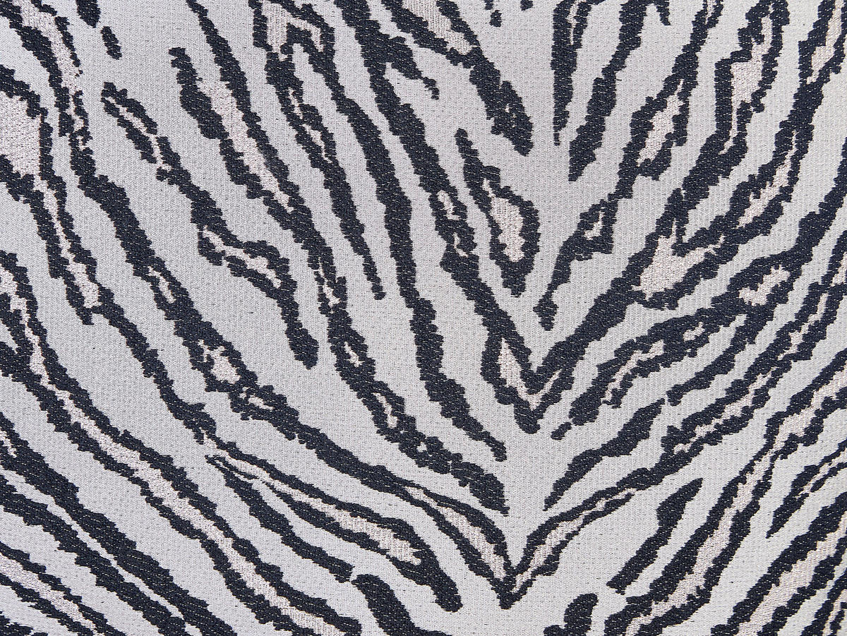 DEKOKISSEN 2er-Set Schwarz 45/45 cm Manetti - Schwarz, Textil (45/45cm) - Beliani