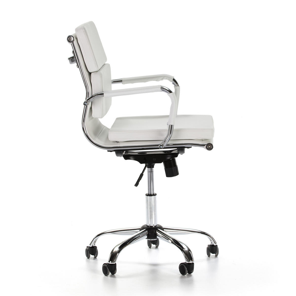 SCAUN rotativ Fenix cu funcție de pat, alb - alb, blană (63/95/55cm) - VS Venta-stock