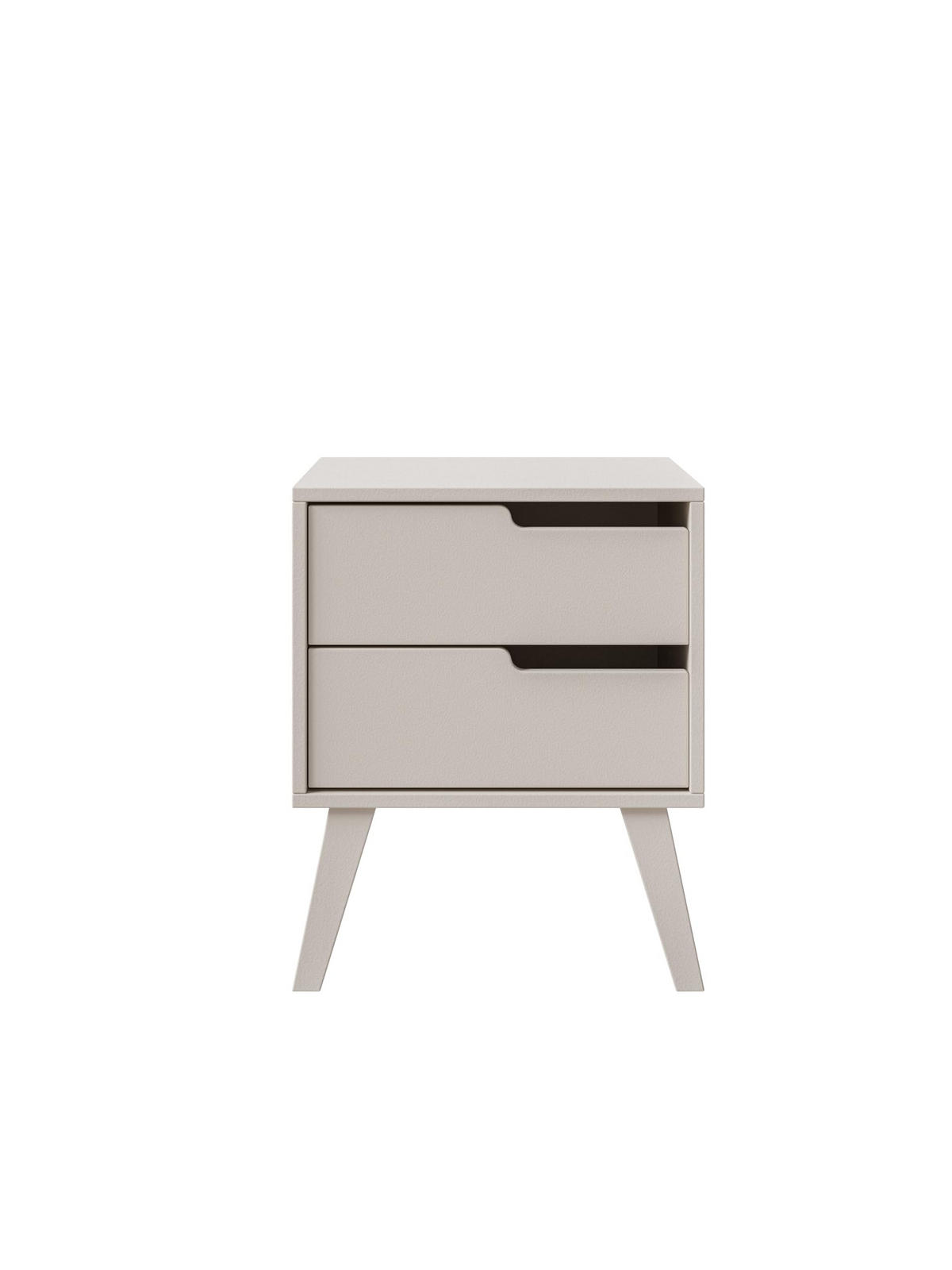 NACHTTISCH Solvo 45x55x40 cm - Modern Nachtschrank zum Schlafzimmer - EIN praktischer Commode aus Spanplatten - Weiß - Weiß, Holzwerkstoff (45/55/40cm) - Chilly