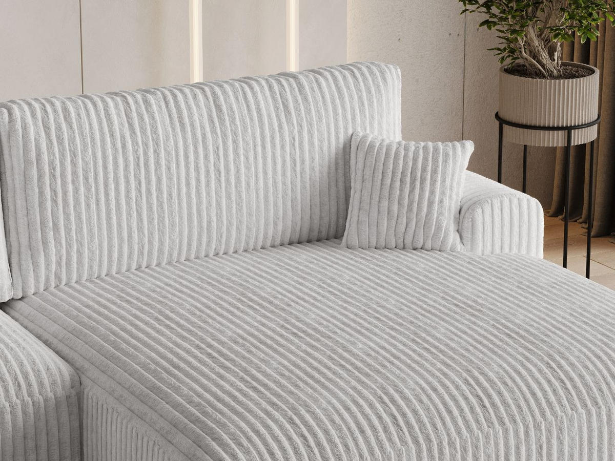 ECKSOFA Serene Grau Rechts - Grau, Holz/Textil (145/259cm) - Graingold