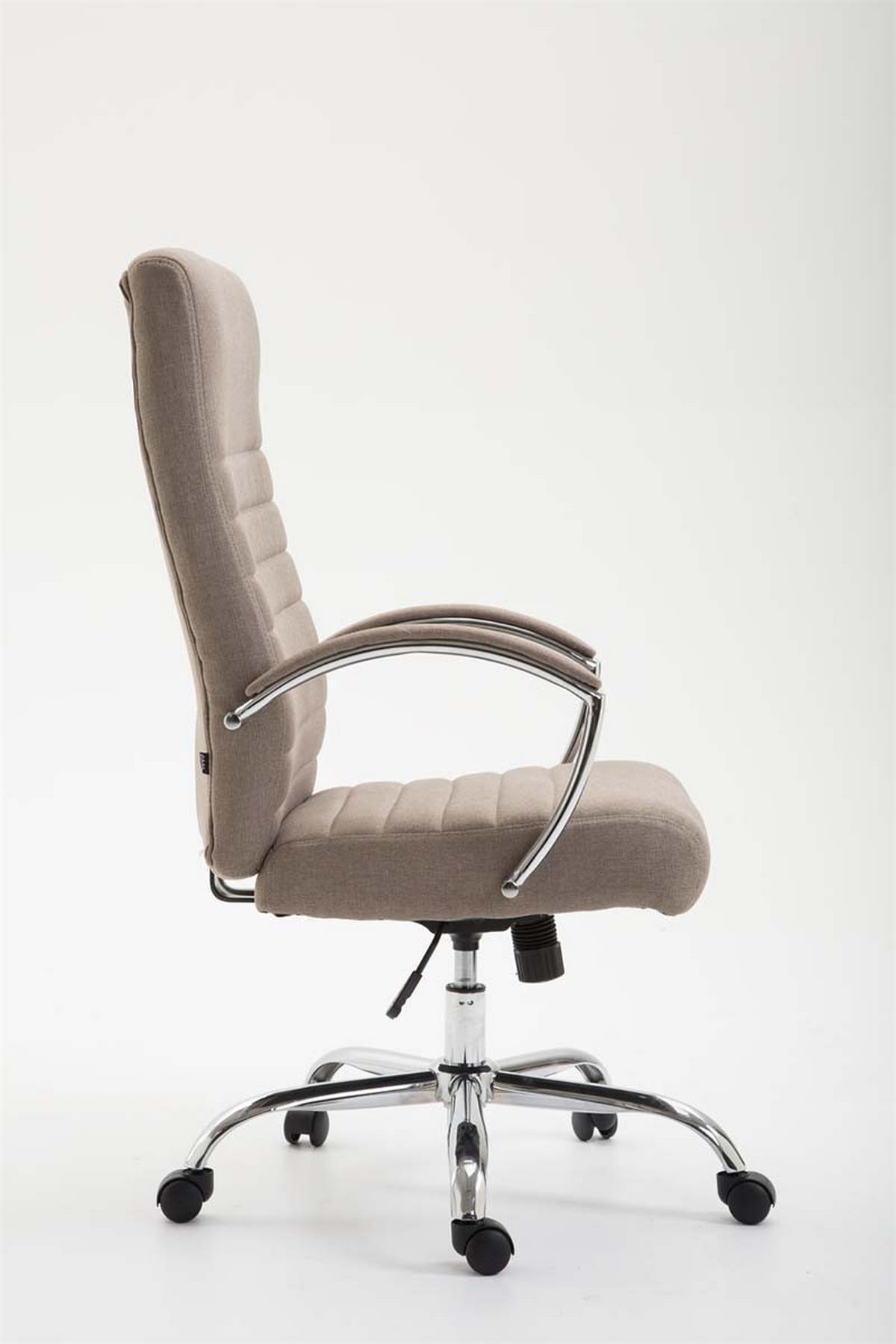 CHEFSESSEL Stoff Taupe - Taupe, Textil/Metall (60/110/68cm) - CLP