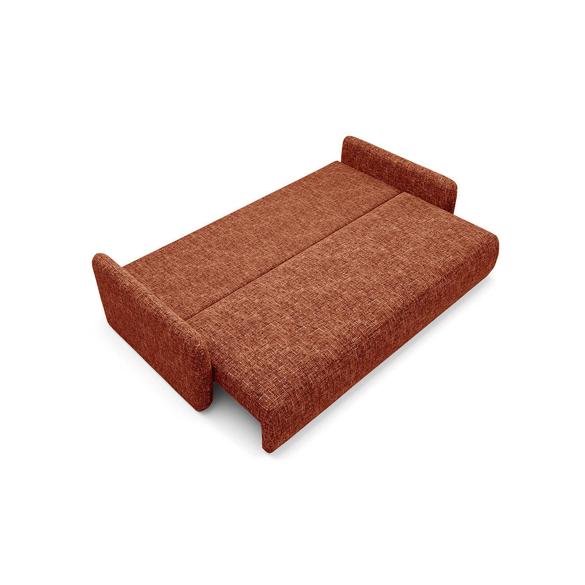 SOFA Lazare 3 Sitzplätze Terracotta - Orange, Holz (217/86/102cm) - Petits-meubles