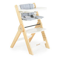 HOCHSTUHL Caramel Holz weiß Kissen, klappbar, Fußstütze, 3-Punkt-Gurt - Weiß, Holz (45/78/55cm) - Cangaroo