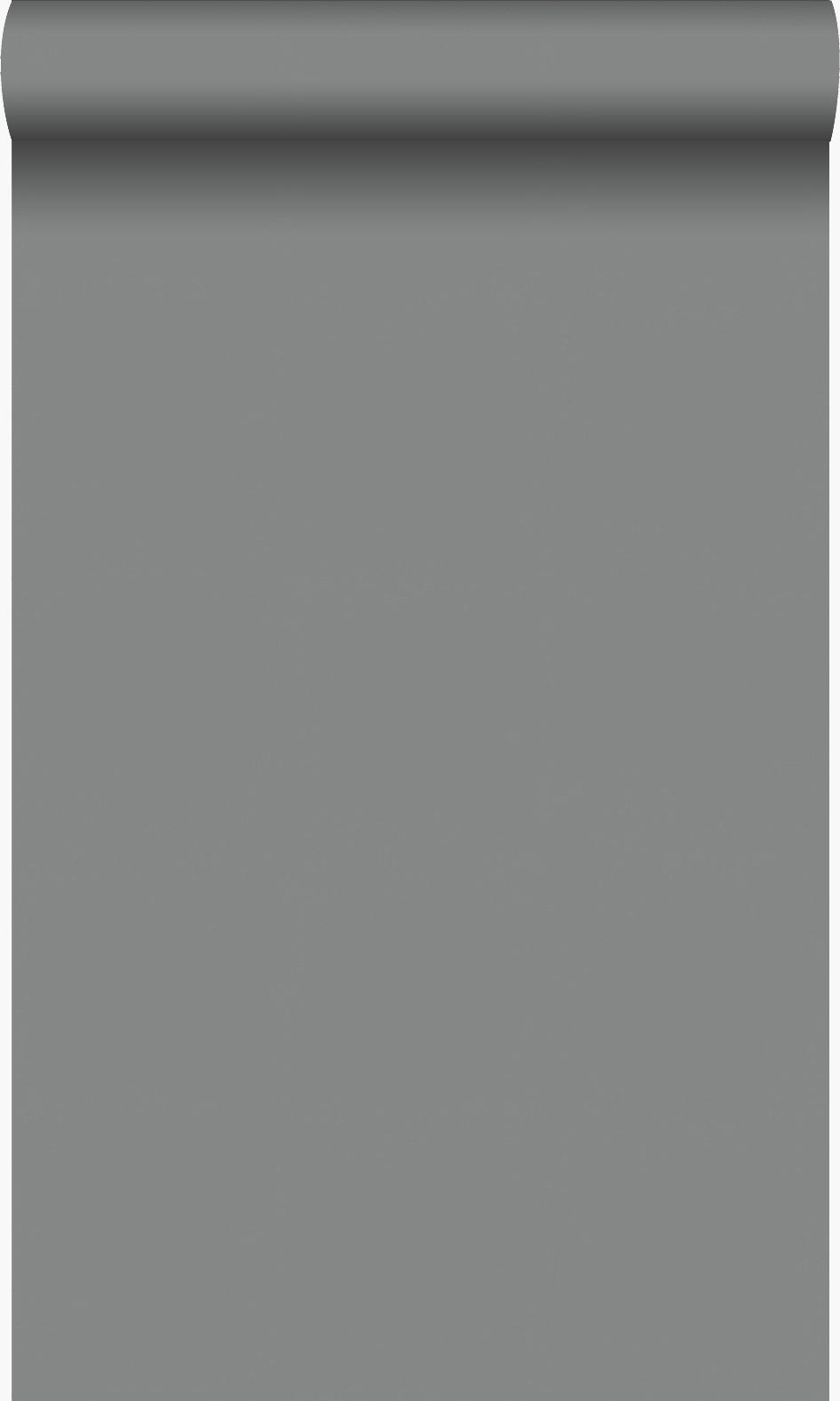 TAPETE Uni 53 cm x 10.05 m - Grau, Papier (53/1000cm) - Origin Wallcoverings