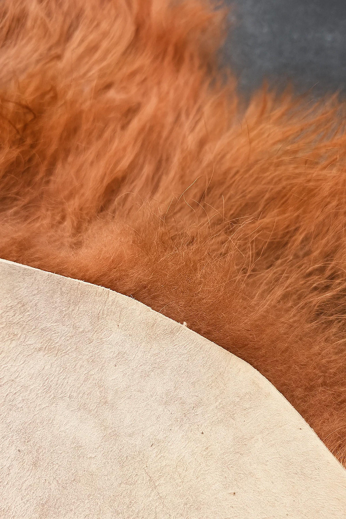 SCHAFFELL Island Kastanienbraun Langhaar 2. Wahl ca. 110 cm - Kastanienfarben/Rotbraun, Fell (60/110cm) - Provellus