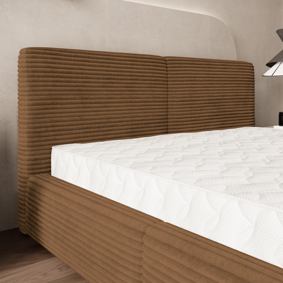POLSTERBETT FELURO 140x200 cm mit Bettkästen - Kupferfarben - Kupferfarben, Holz (140/200cm) - MASSENO