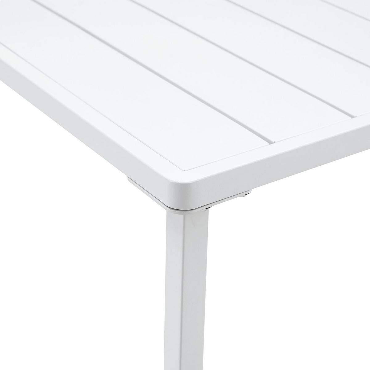 GARTENTISCH AZALEA weiß - Weiß, Metall (80/140/75cm) - IDIMEX