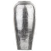 DEKOVASE Terrakotta silber Lorca - Silberfarben, Stein (48cm) - Beliani