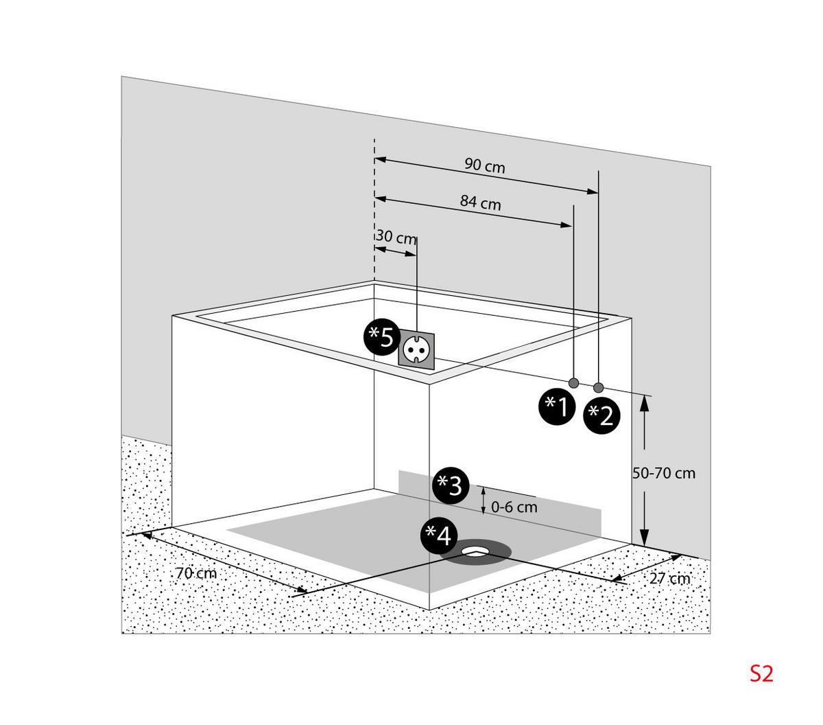 SENIOREN Dusche Sitzwanne mit Tür S08D-B-L - Weiß, Glas/Kunststoff (110/68/205cm) - AcquaVapore by Sandra Jentho