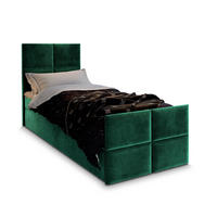 BOXBETT ARIEL 90 90x200 cm mit Matratze und Topper - Grün - Grün, Holz (90/200cm) - MASSENO