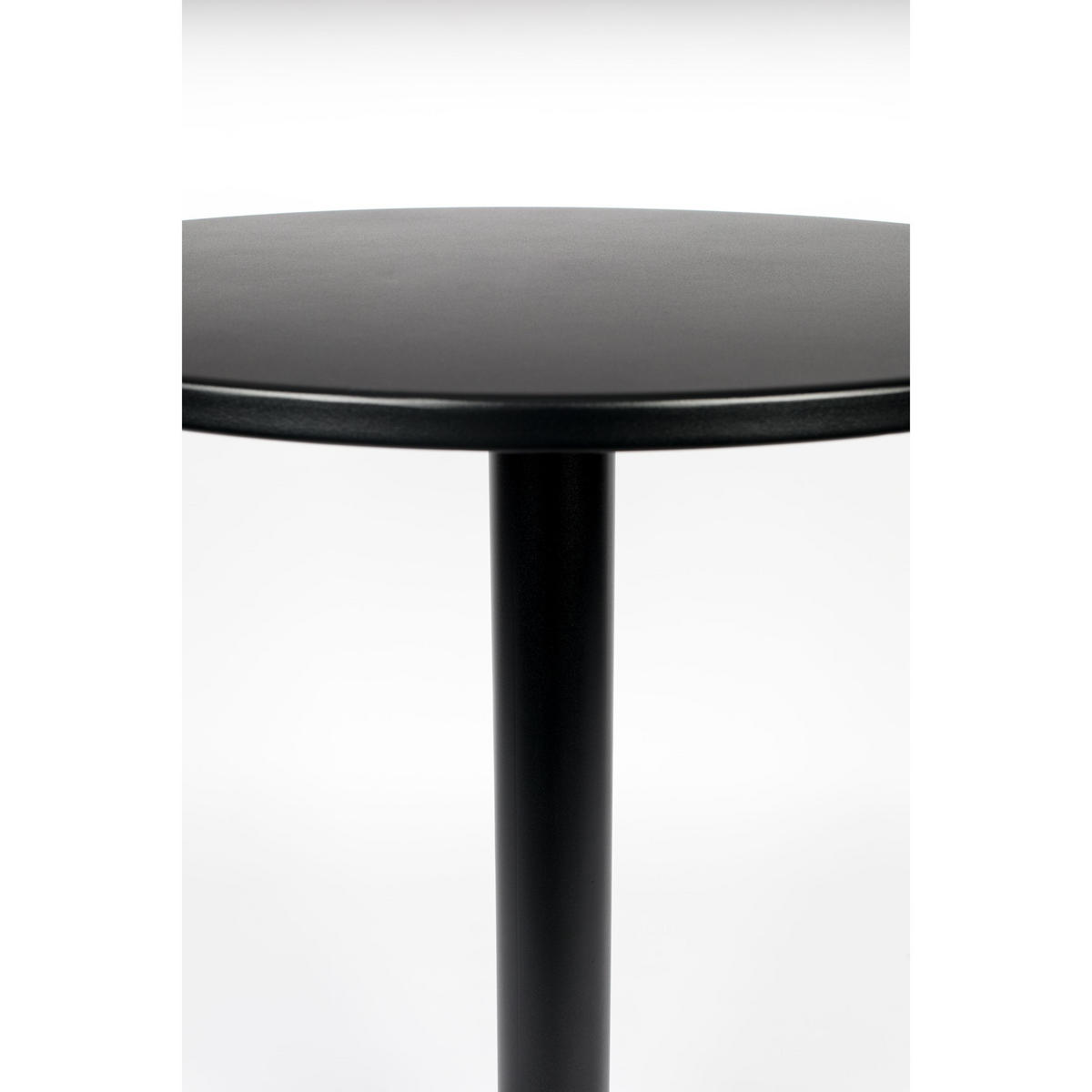 BISTROTISCH Metsu Garten Rund 70 cm Schwarz - Schwarz, Metall (70/70/76cm) - Zuiver