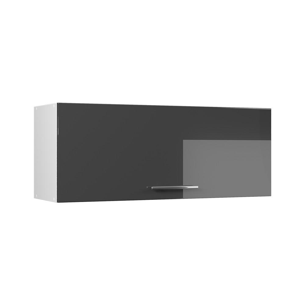 VÄGGSKÅP Fame-Line, Antracit högblank/Vit, 100 cm Antracit, Vit 40/100/34.1 cm