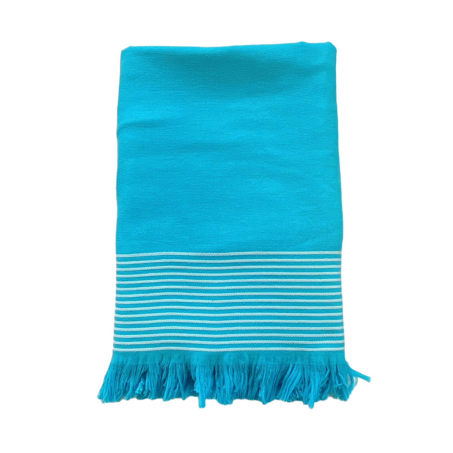 HAMAMTUCH mit Frotteefutter Paski Türkis 90x170 300g/m² - Blau, Textil (90/170cm) - LE COMPTOIR DE LA PLAGE