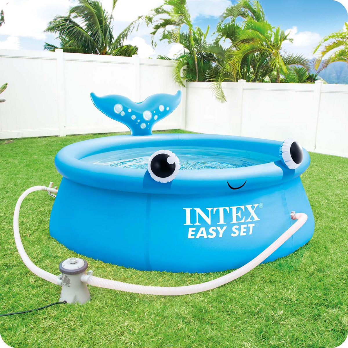 QUICK-UP POOL Wal 183 x 51 cm - 26102 - Blau, Textil (183/51cm)