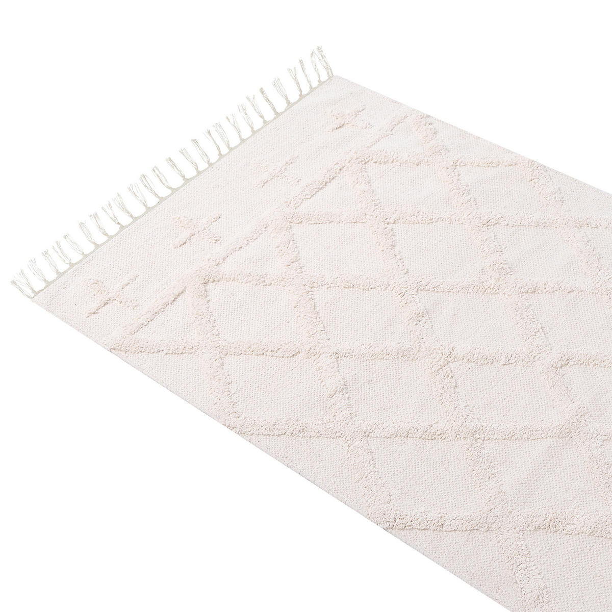 BĚHOUN Tozlu 230/80 cm - béžová, textil (80/230cm) - Beliani