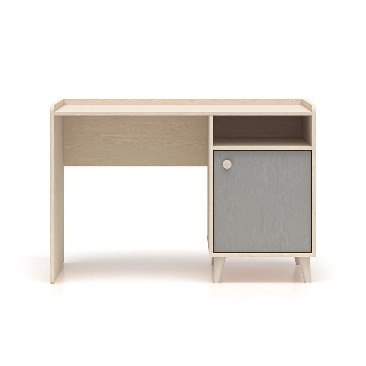 SCHREIBTISCH Alycia Beige - Grau - Holzeffekt - Grau, Holz (120/80/58cm) - Petits-meubles