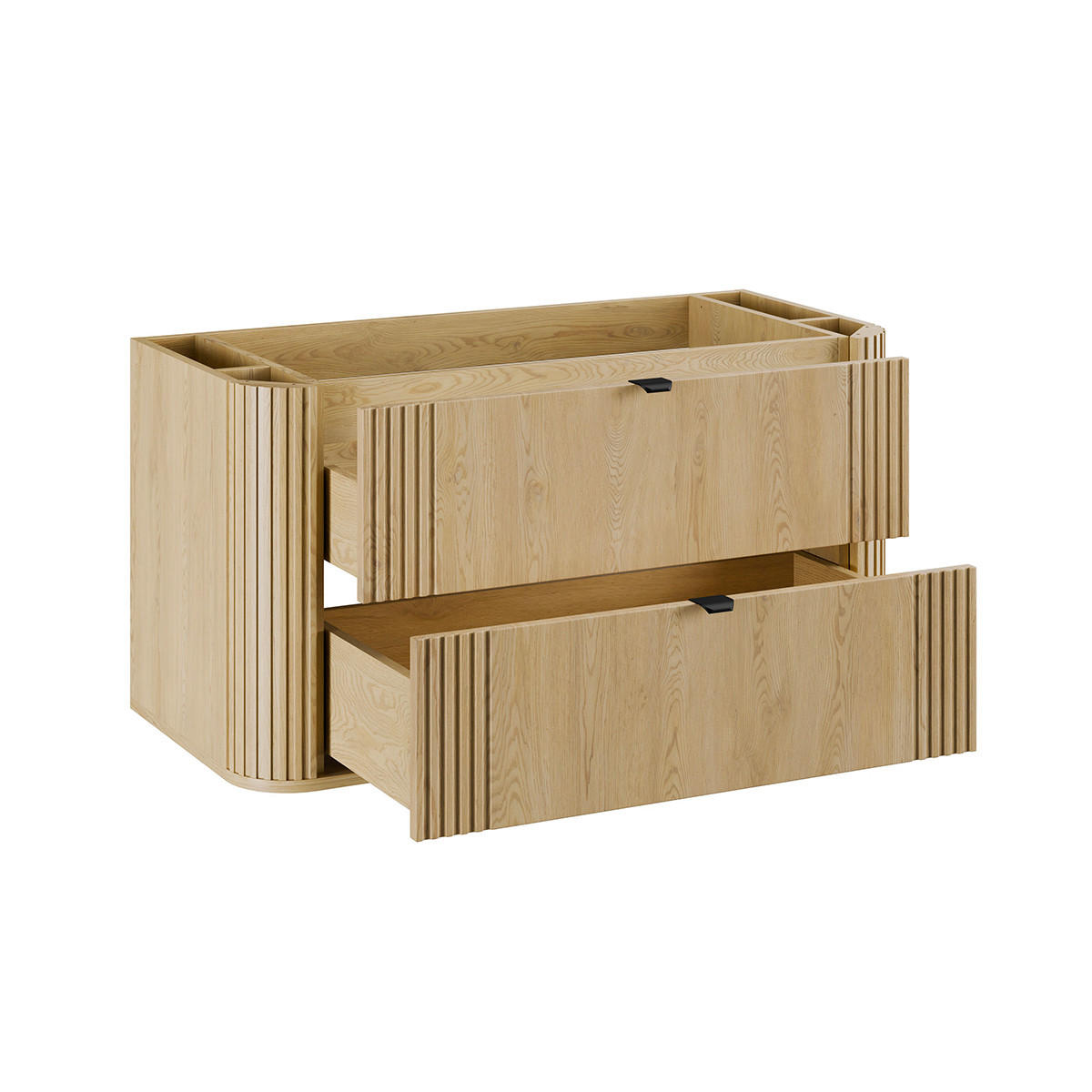 WASCHTISCH 100.4cm Mila Helle Eiche - Braun, Holzwerkstoff (100.4/54/46cm) - Petits-meubles