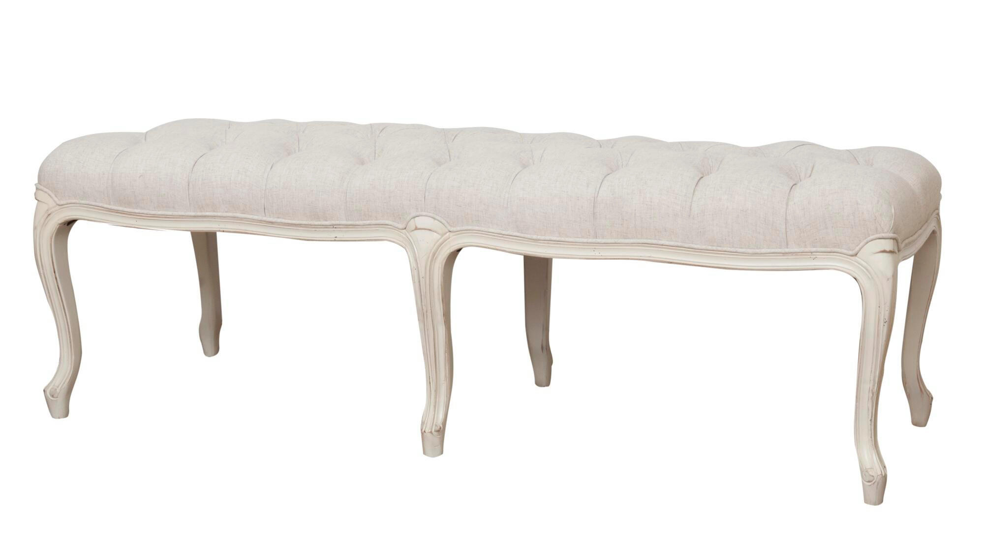 OTTOMANE VERONA Beige 150x53x50 cm - Beige, Holz (150/50/53cm) - FURNLUX