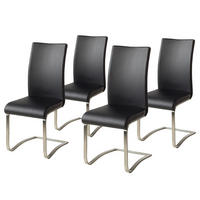 FREISCHWINGER - Edelstahlfarben/Schwarz, Kunststoff/Metall (43/103/52cm) - home24