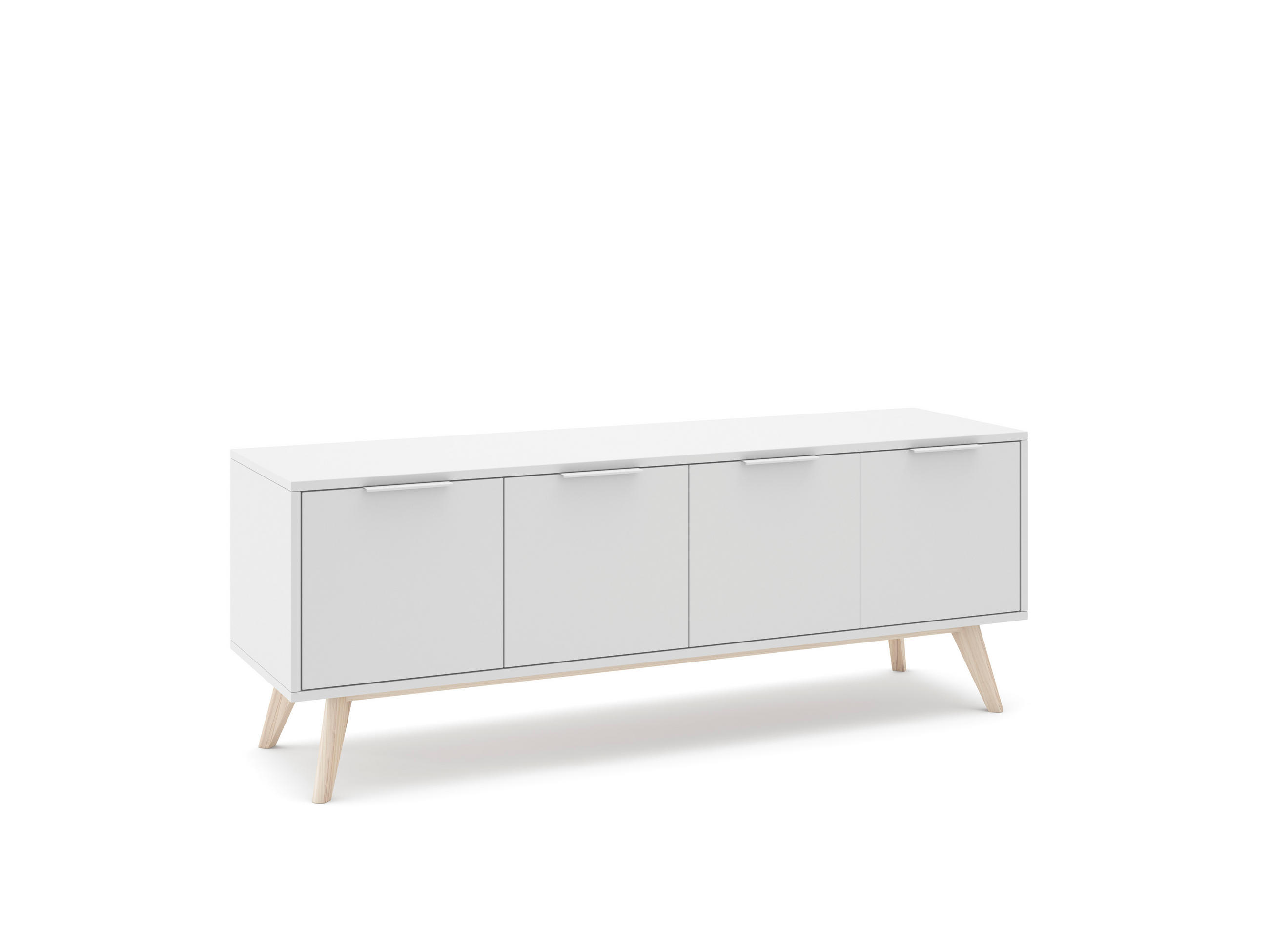 TV-STÄNDER Campus Weiß 140/40/53 cm - Weiß, Holz (40/53/140cm) - Calicosy