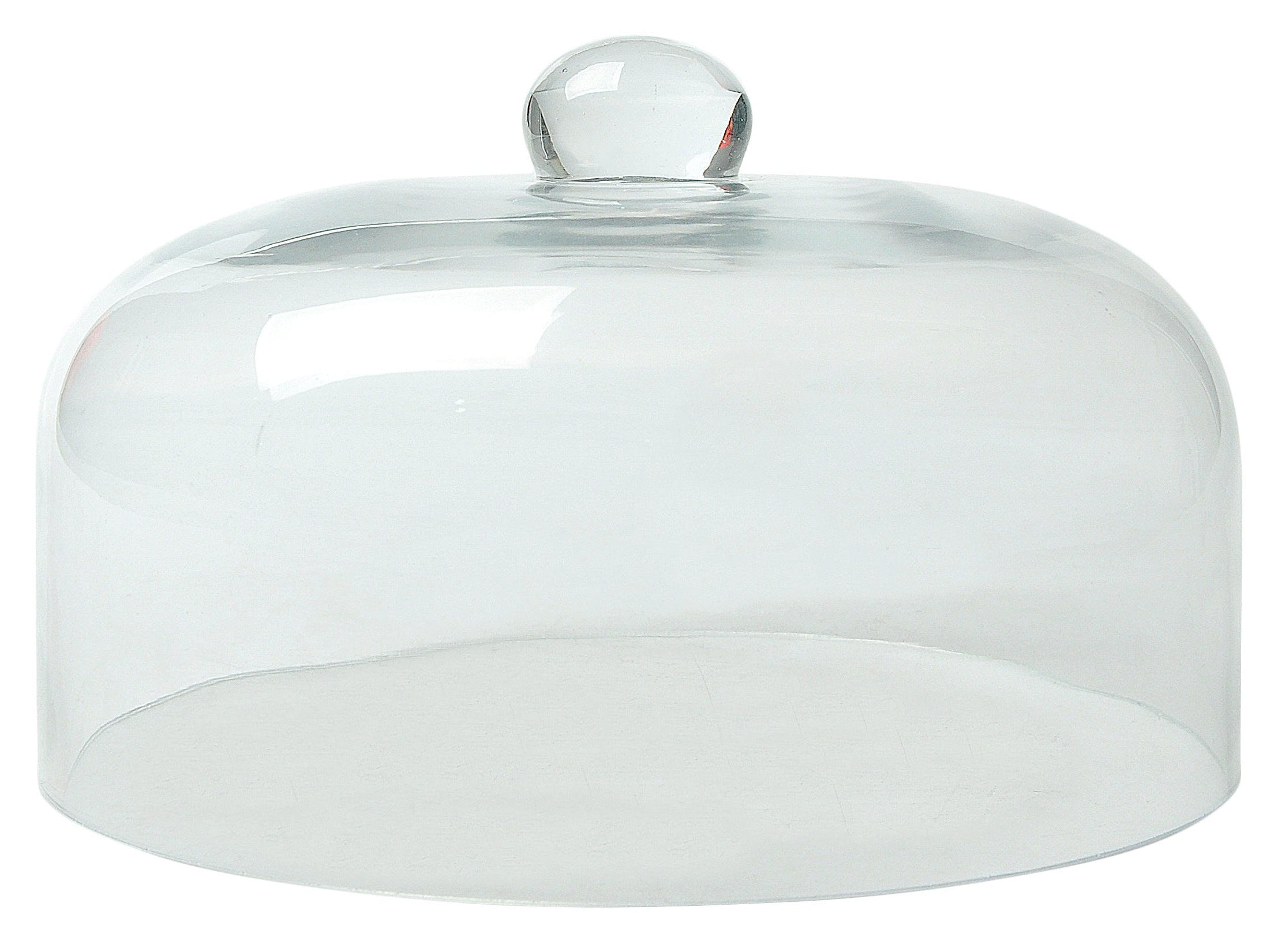 GLASGLOCKE Tortenhaube aus Glas ø 24.5 cm - Transparent, Glas (2/15/25cm) - Cosy & Trendy