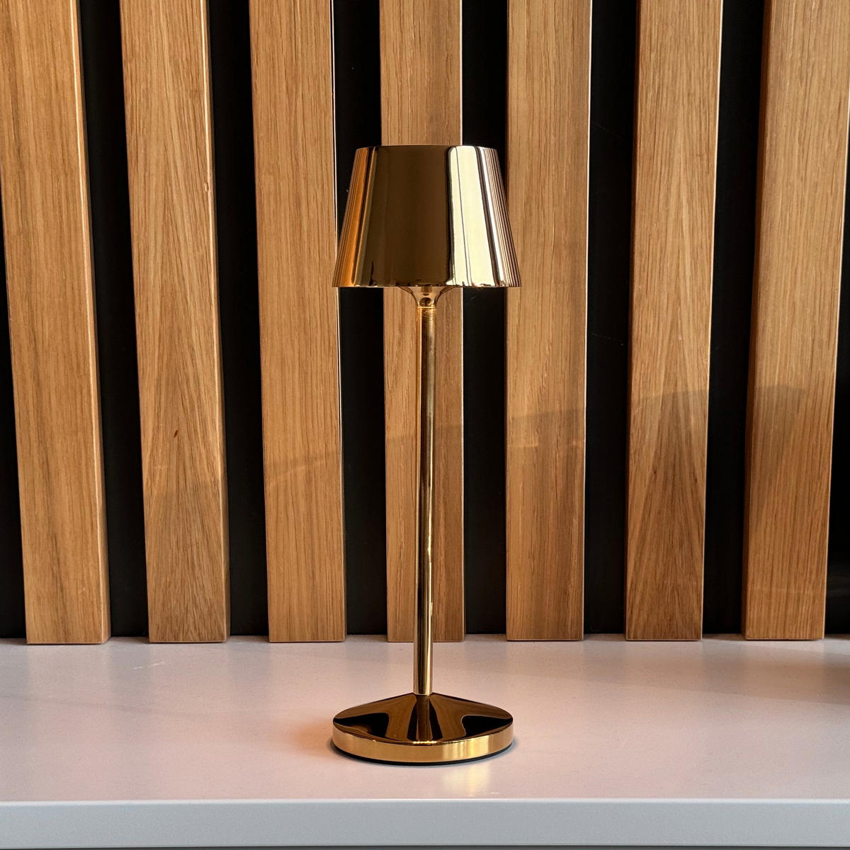 TISCHLAMPE EMILY goldfarben - Goldfarben, Metall (7.5/7.5/20cm) - Lumisky
