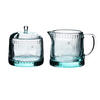 ZUCKERDOSE mit Milchkännchen Ecila Transparent 20/10/10 cm Glas - Transparent, Glas (0.3L) - Mondex
