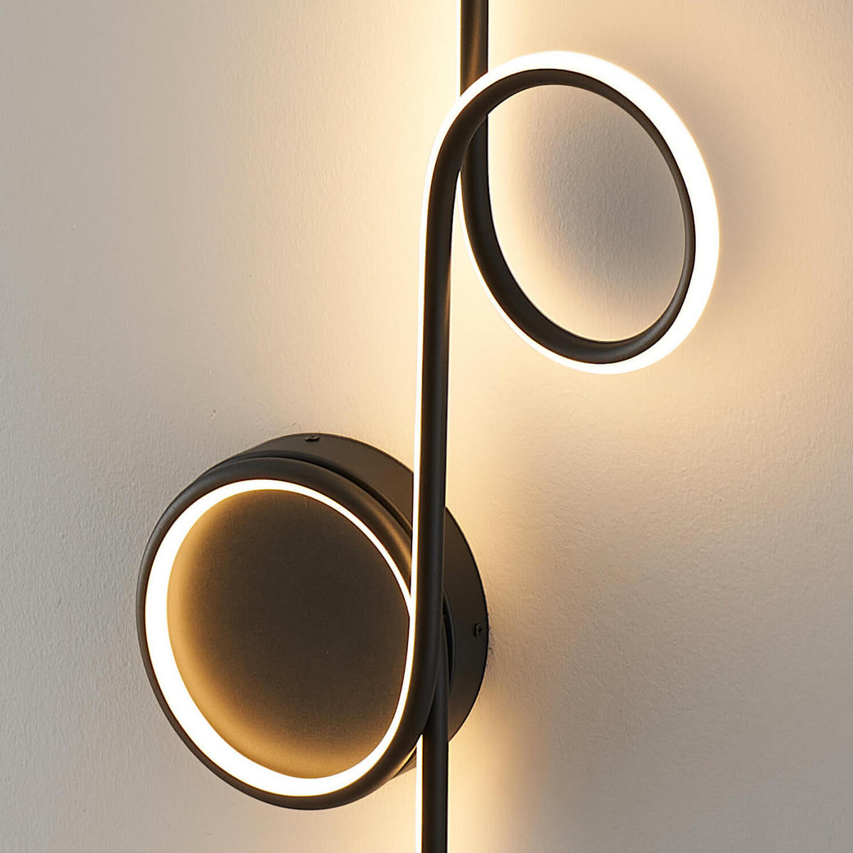 WANDLEUCHTE Celi, Schwarz, 62cm - Schwarz, Metall (34/62/62cm) - KOSILUM