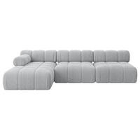 ECKSOFA modulares Sofa Razon-L2 - 285x160x70 cm Grau Cord - Grau, Holzwerkstoff/Textil (285/160cm) - ALTDECOR