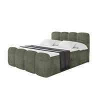 BOXBETT mit Matratze H4 und Lattenrost - NINA-Z - 120x200 cm - Olive - Olivgrün, Holzwerkstoff (120/200cm)