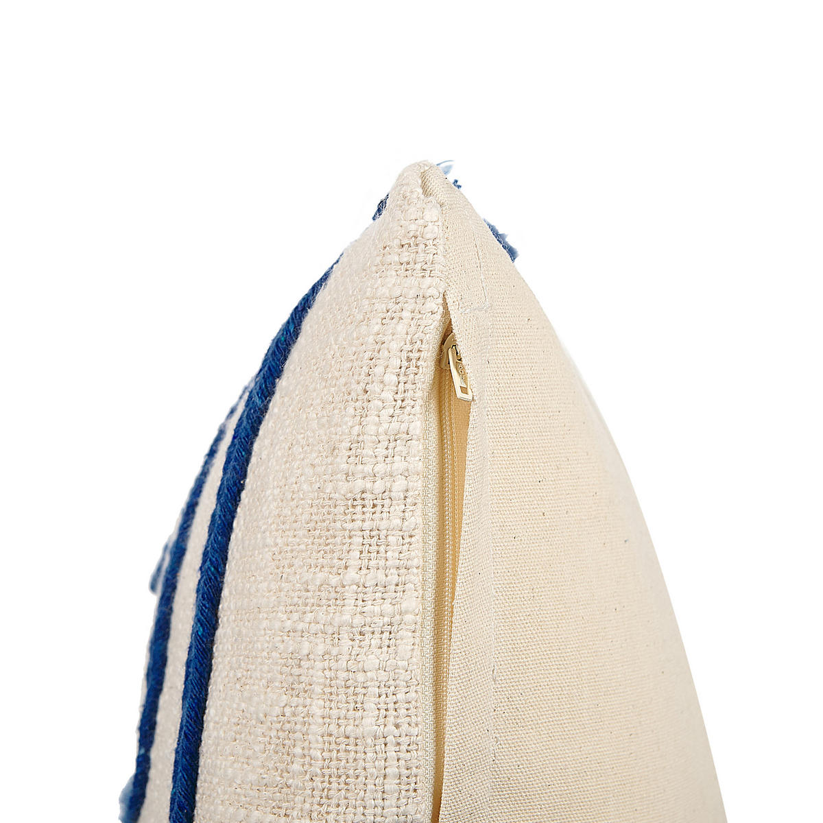 DEKOKISSEN 2er-Set Hellbeige 45/45 cm Pleione - Beige, Naturmaterialien/Textil (45/45cm) - Beliani