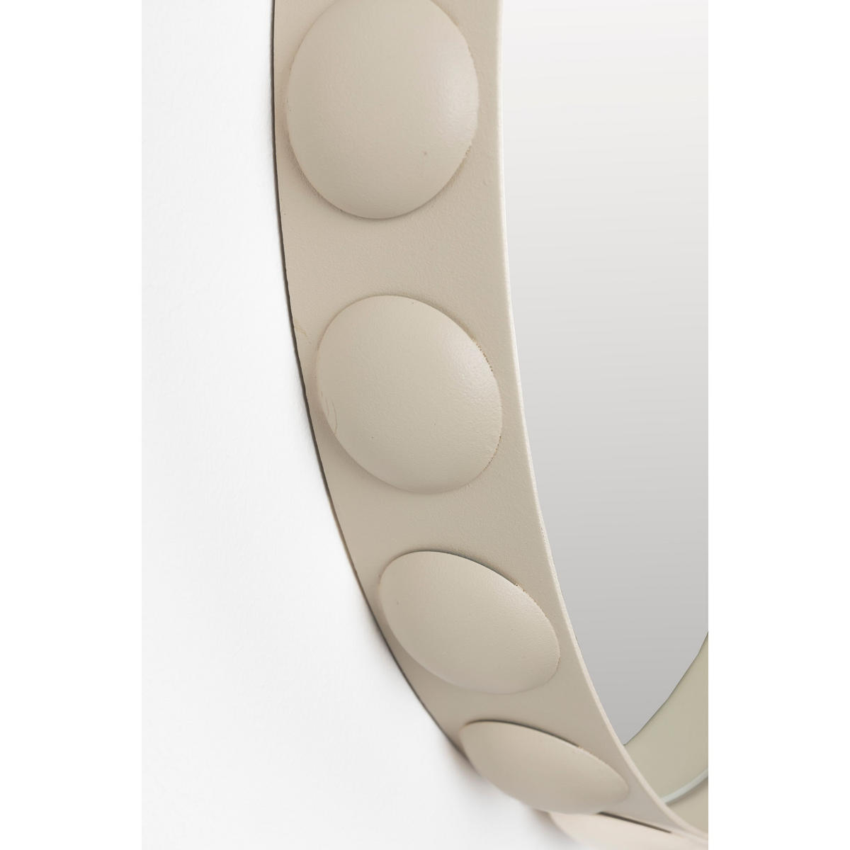 WANDSPIEGEL Bubbles Beige - Beige, Metall (50/50/6cm) - Zuiver