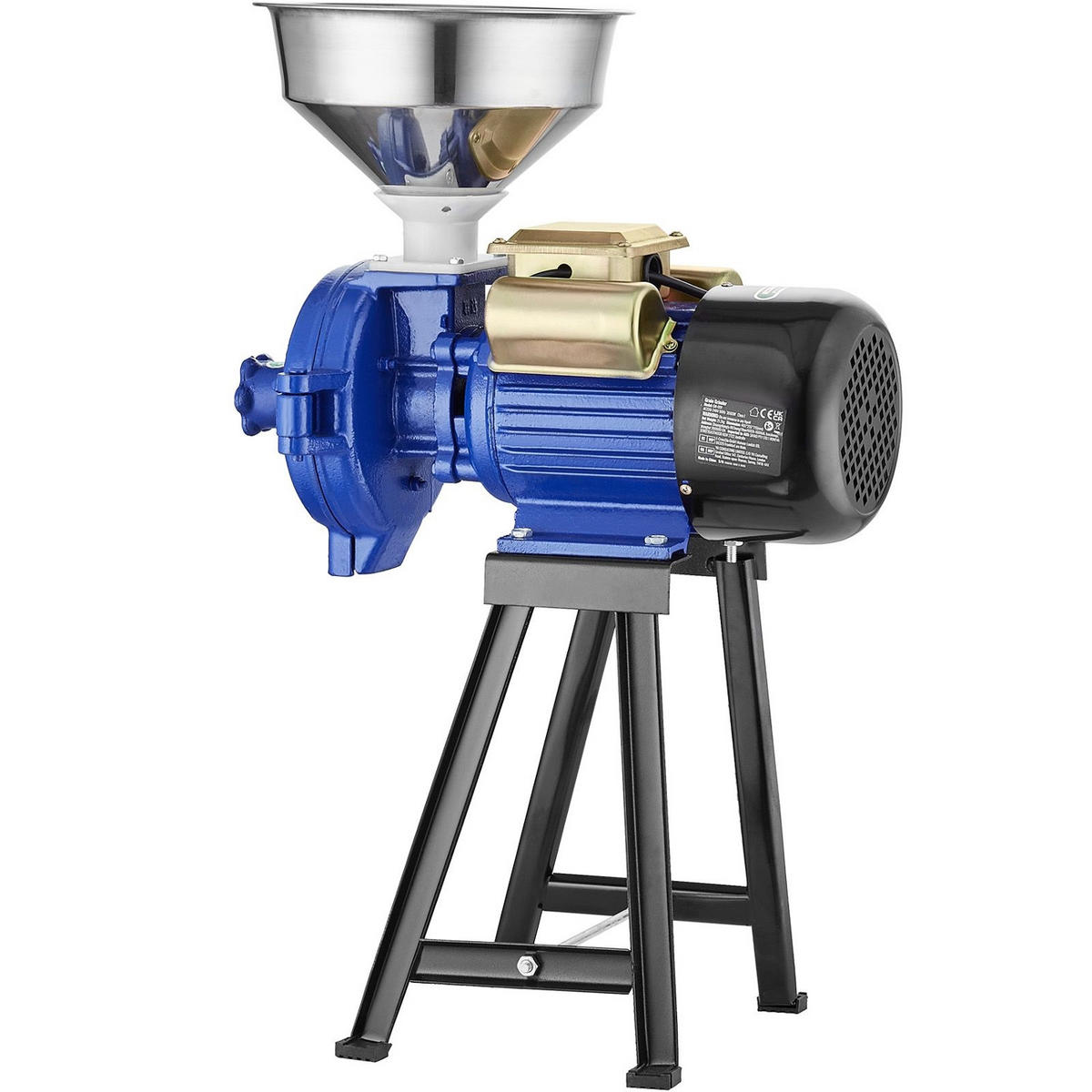GETREIDEMUHLE Elektrische 3000W, gewerbliche Maismühle - Silberfarben, Metall (32/33.02/75cm) - Rolipo