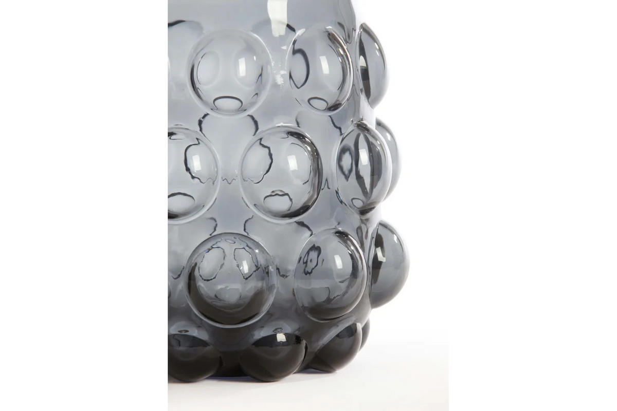 GLASVASE HAROA Ø24x30 cm, Glas, Grau - Grau, Glas (24/30cm) - Light & Living