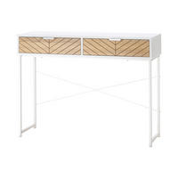 KONSOLENTISCH Weiß Metall Spanplatte 1 Stück - Weiß, Metall (100/30/75cm) - GiPP