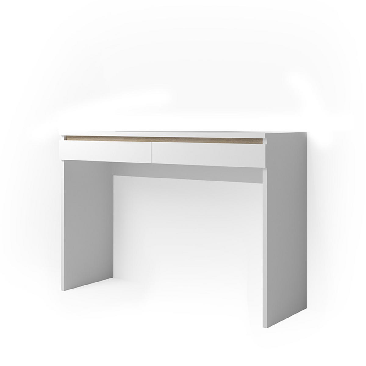 KONSOLENTISCH Emma Weiß 120 cm ohne Spiegel - Weiß, Holzwerkstoff (41.8/120/83cm) - Vicco